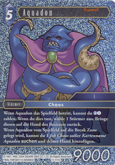 Final Fantasy Opus 11-111 C Aquadon Wasser