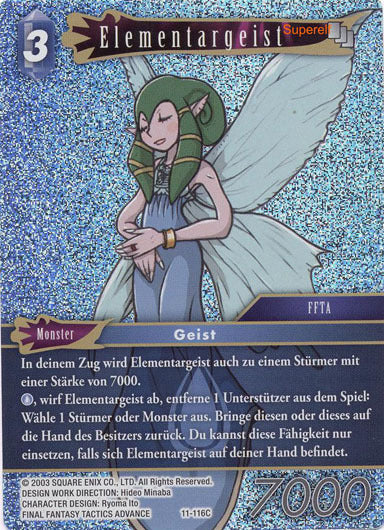 Final Fantasy Opus 11-116 C Elementargeist Wasser