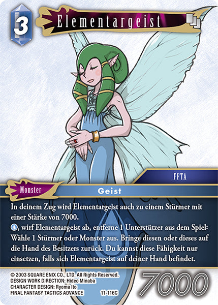 Final Fantasy Opus 11-116 C Elementargeist Wasser