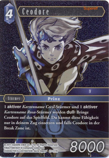 Final Fantasy Opus 11-117 R Ceodore Wasser