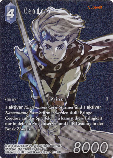 Final Fantasy Opus 11-117 R Ceodore Wasser