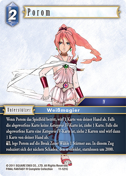 Final Fantasy Opus 11-121 C Porom Wasser