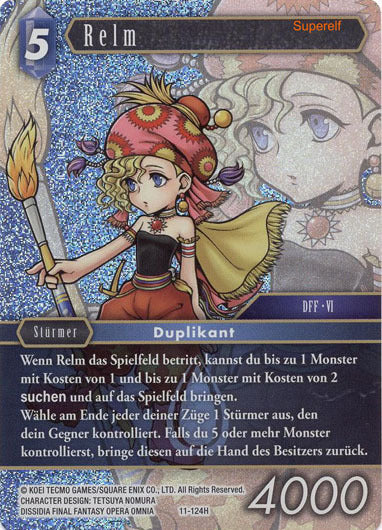 Final Fantasy Opus 11-124 H Relm Wasser