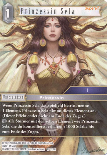 Final Fantasy Opus 11-128 H Prinzessin Sela Licht