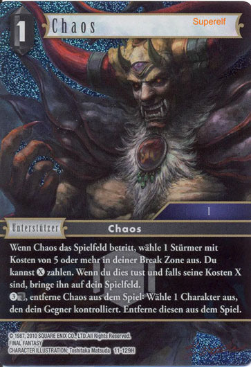 Final Fantasy Opus 11-129 H Chaos Schatten