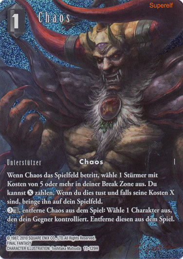 Final Fantasy Opus 11-129 H Chaos Schatten
