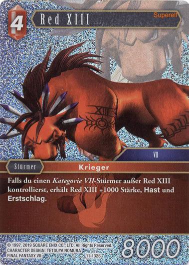 Final Fantasy Opus 11-132 S Red XIII  Feuer
