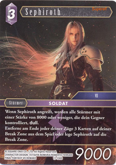 Final Fantasy Opus 11-138 S Sephiroth  Blitz
