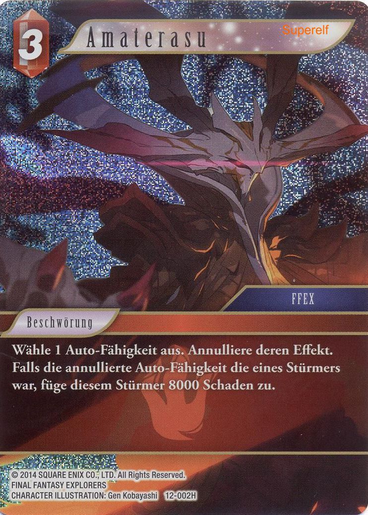 Final Fantasy Opus 12-002 H Amaterasu Feuer
