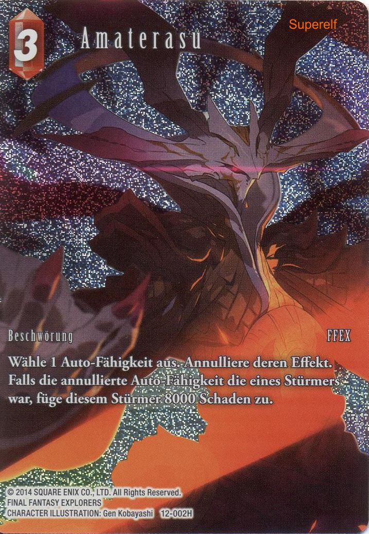 Final Fantasy Opus 12-002 H Amaterasu Feuer