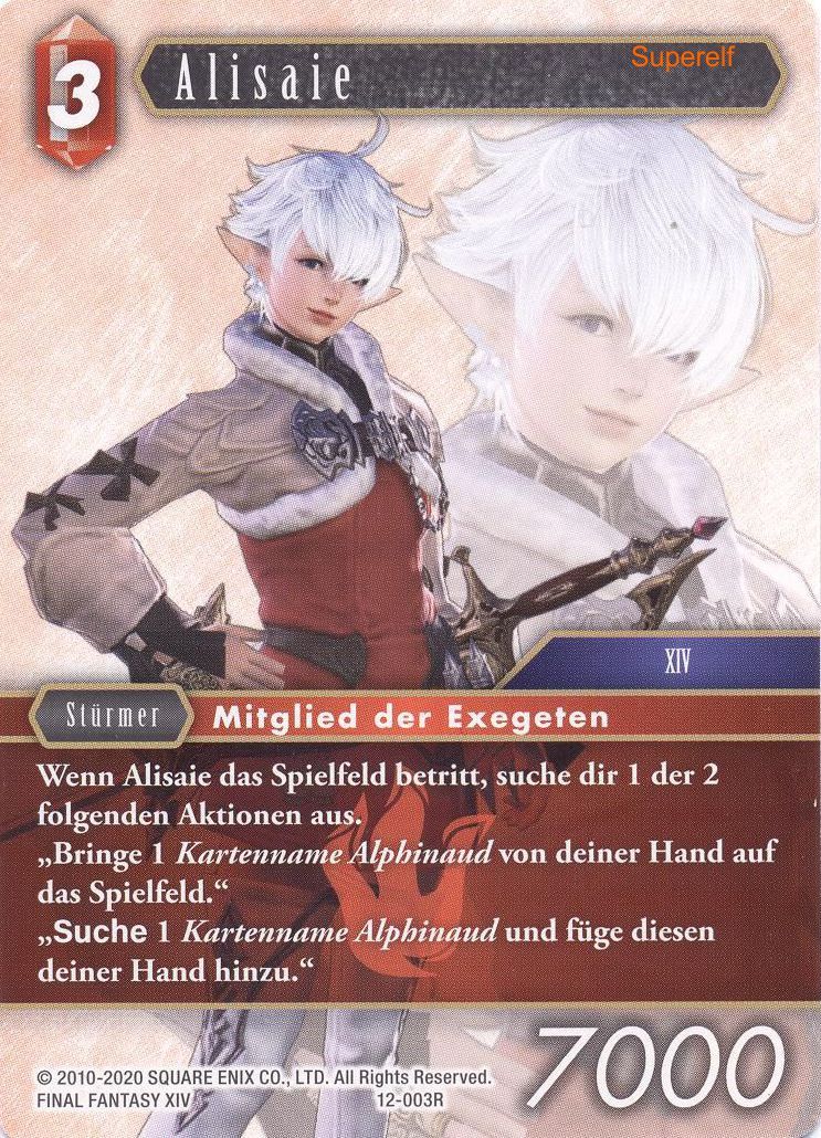 Final Fantasy Opus 12-003 R Alisaie Feuer