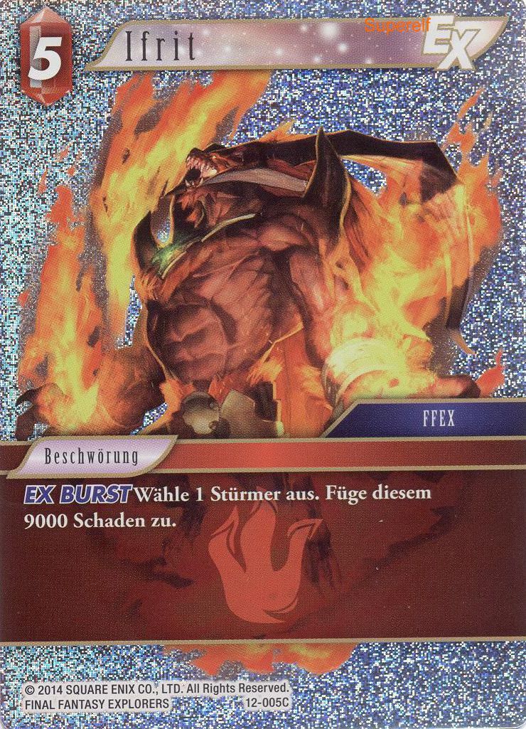 Final Fantasy Opus 12-005 C Ifrit Feuer