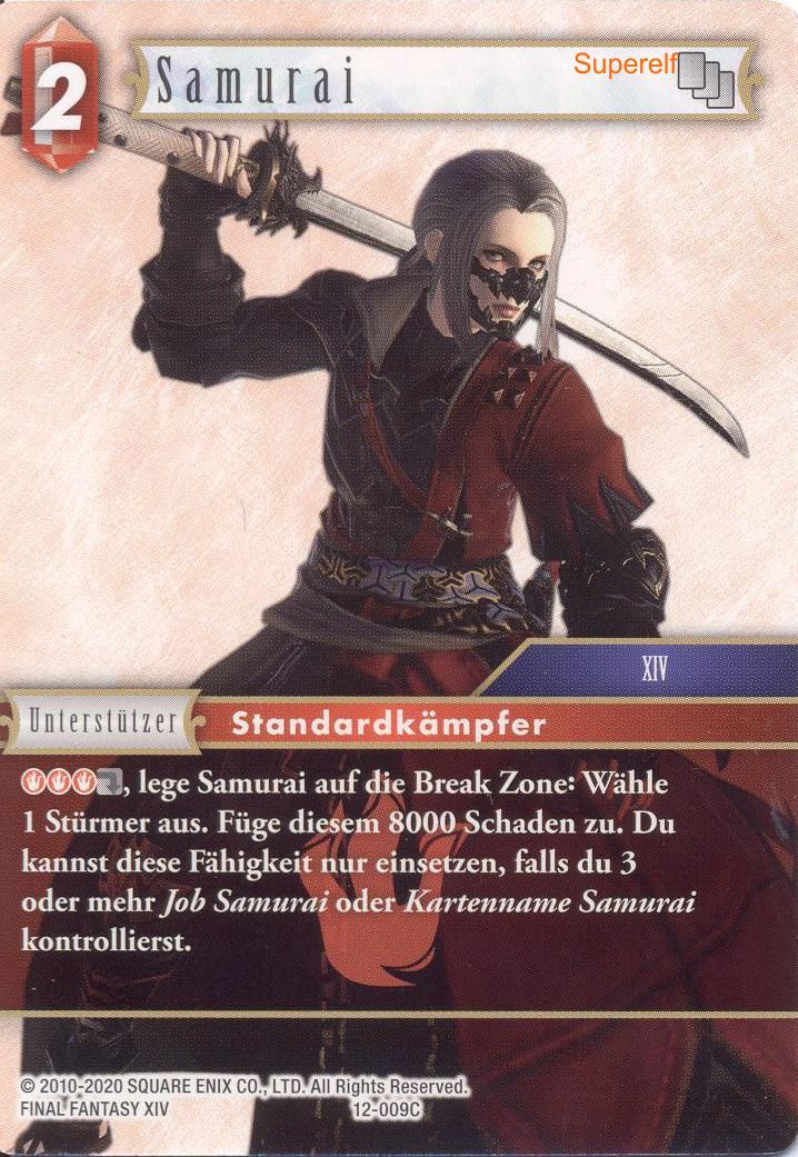 Final Fantasy Opus 12-009 C Samurai Feuer