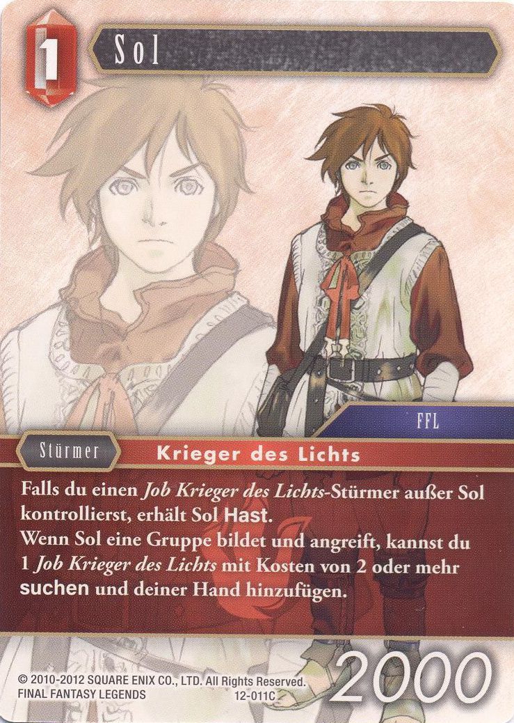 Final Fantasy Opus 12-011 C Sol Feuer