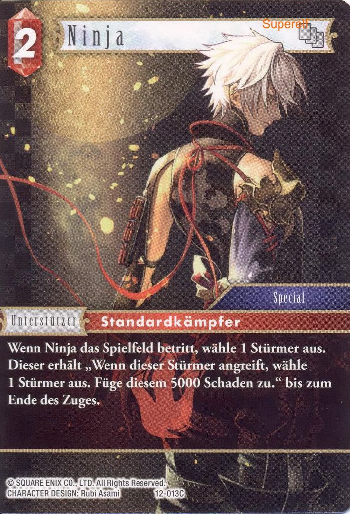 Final Fantasy Opus 12-013 C Ninja Feuer