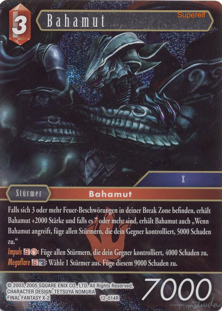 Final Fantasy Opus 12-014 R Bahamut Feuer