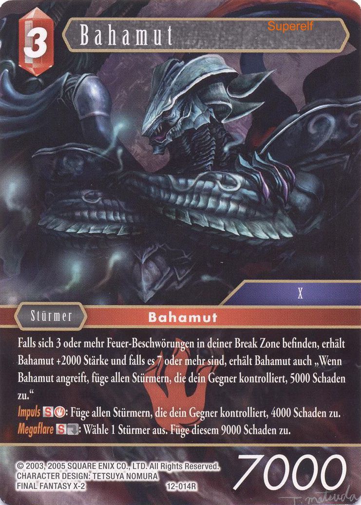 Final Fantasy Opus 12-014 R Bahamut Feuer