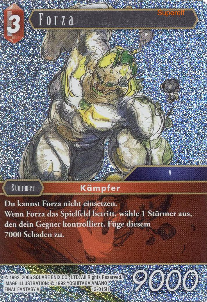 Final Fantasy Opus 12-015 H Forza Feuer