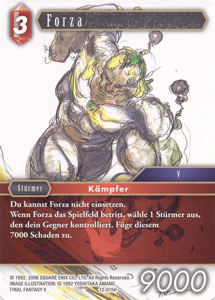 Final Fantasy Opus 12-015 H Forza Feuer