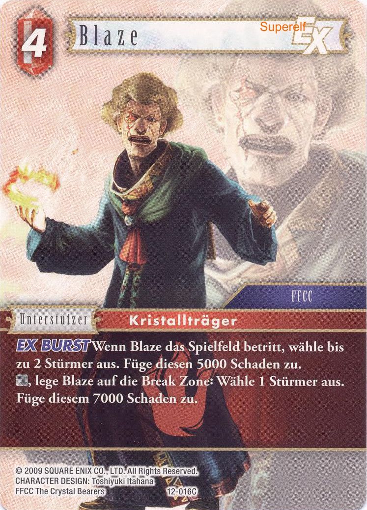 Final Fantasy Opus 12-016 C Blaze Feuer