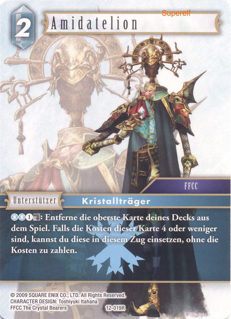 Final Fantasy Opus 12-019 R Amidatelion Eis