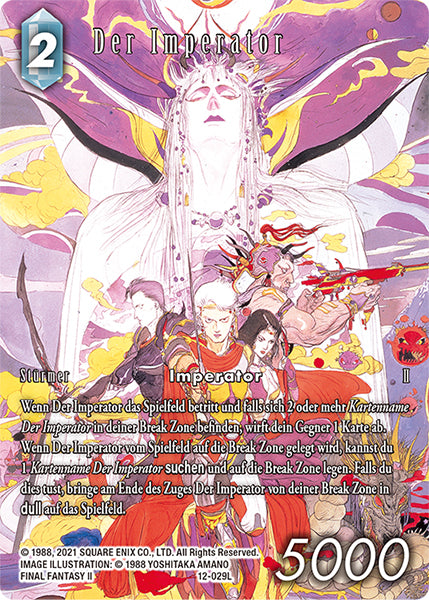 Final Fantasy 12-029L Der Imperator Full Art Premium - Legacy Karte aus OPUS 20