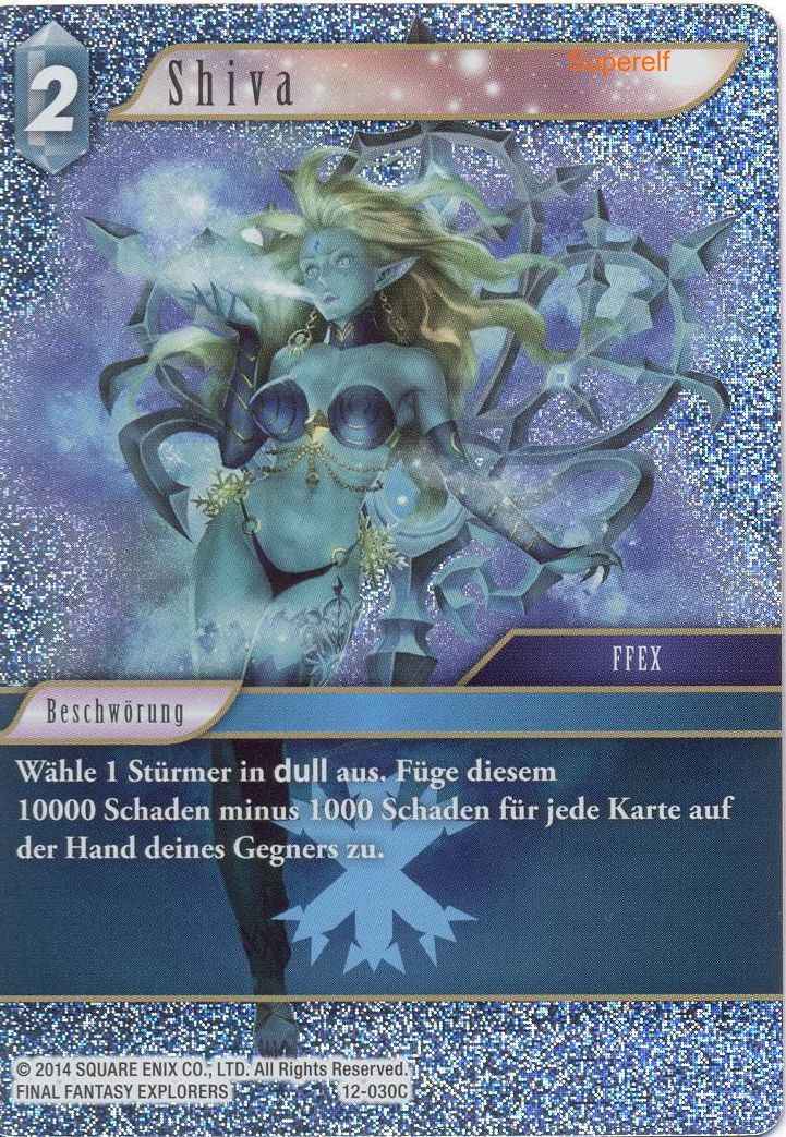 Final Fantasy Opus 12-030 C Shiva Eis