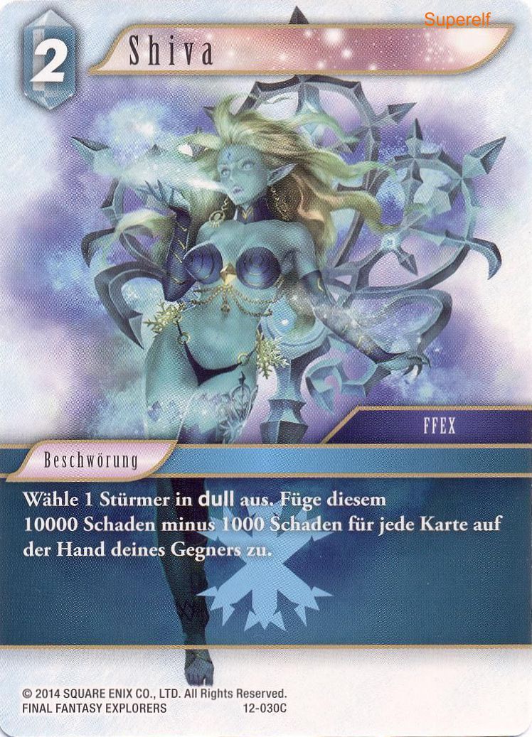 Final Fantasy Opus 12-030 C Shiva Eis