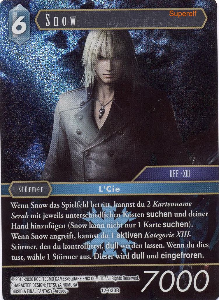 Final Fantasy Opus 12-033 R Snow Eis