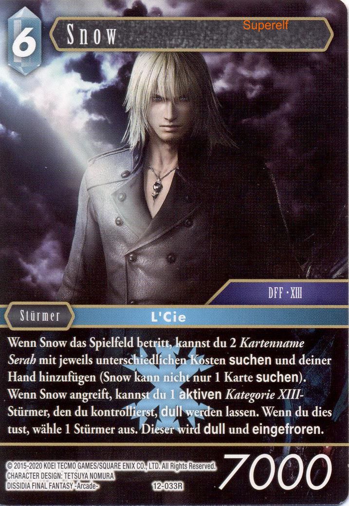 Final Fantasy Opus 12-033 R Snow Eis