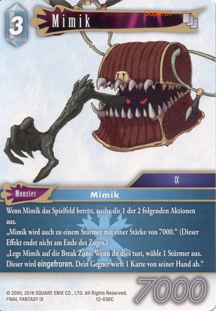 Final Fantasy Opus 12-036 C Mimik Eis