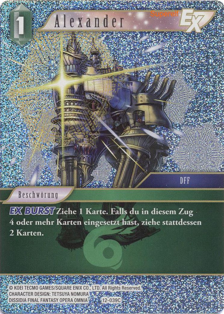 Final Fantasy Opus 12-039 C Alexander Wind