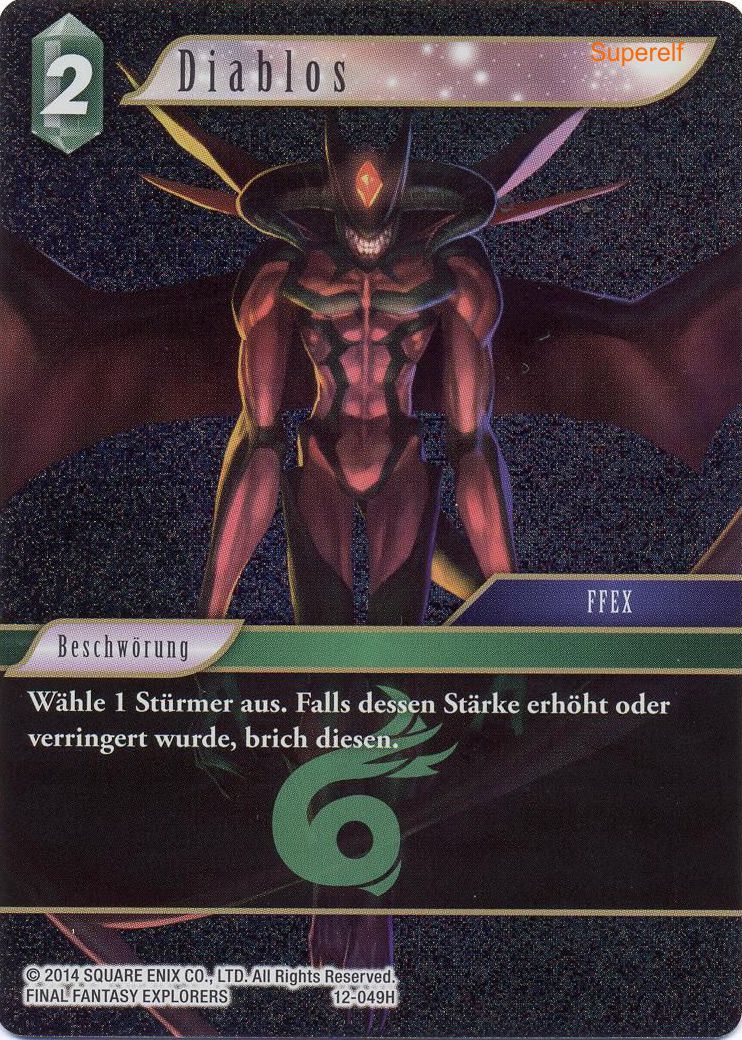 Final Fantasy Opus 12-049 H Diablos Wind