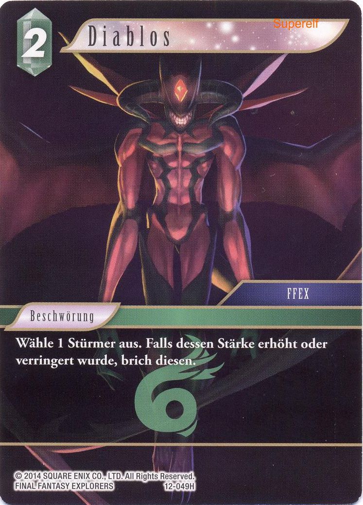 Final Fantasy Opus 12-049 H Diablos Wind