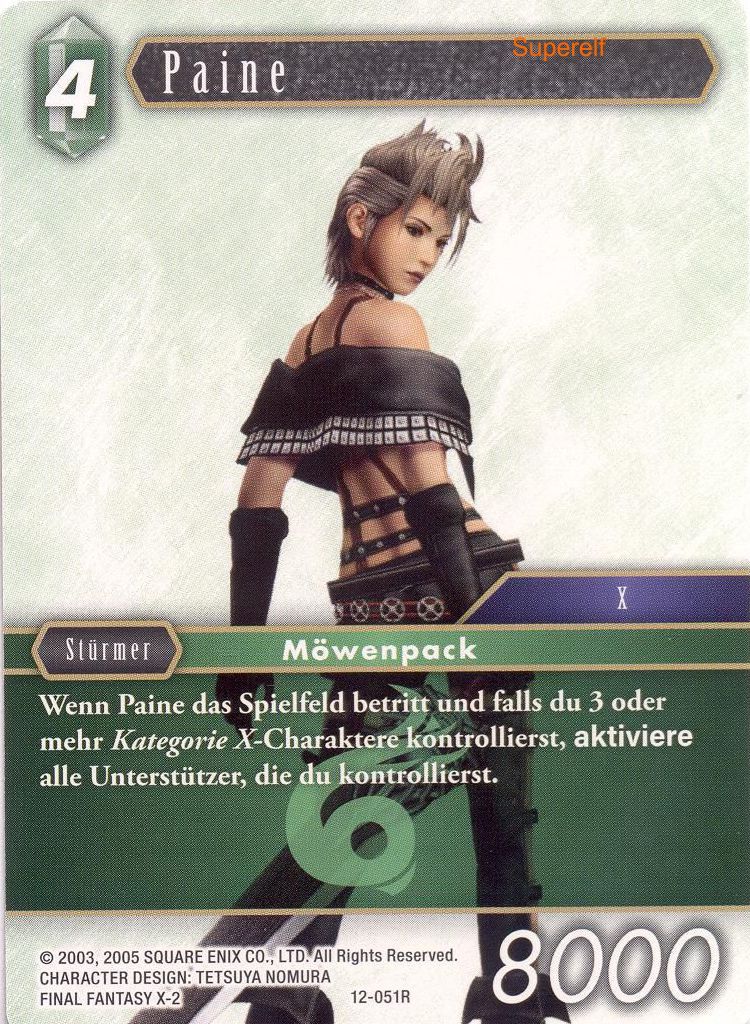 Final Fantasy Opus 12-051 R Paine Wind