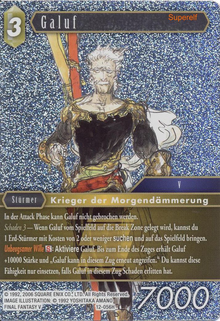 Final Fantasy Opus 12-056 H Galuf Erde