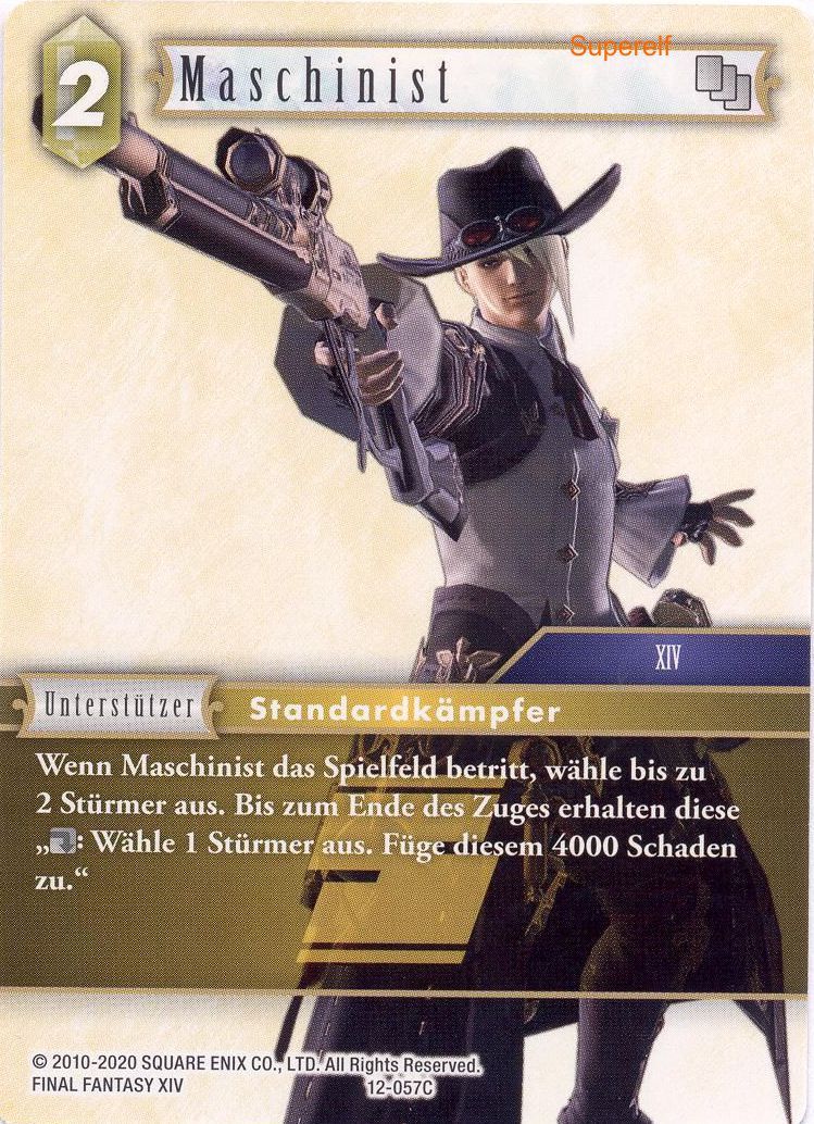 Final Fantasy Opus 12-057 C Maschinist Erde