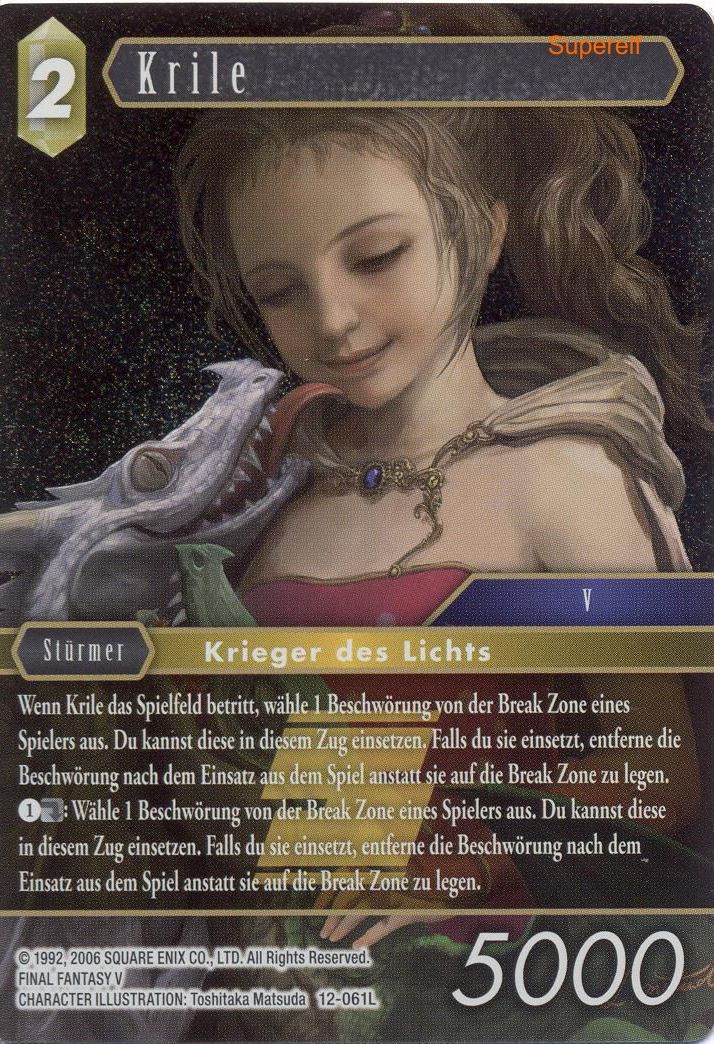 Final Fantasy Opus 12-061 L Krile Erde