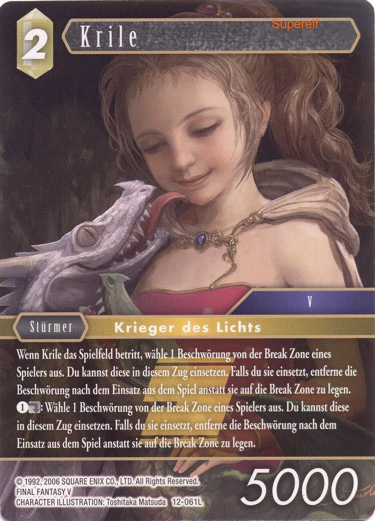 Final Fantasy Opus 12-061 L Krile Erde
