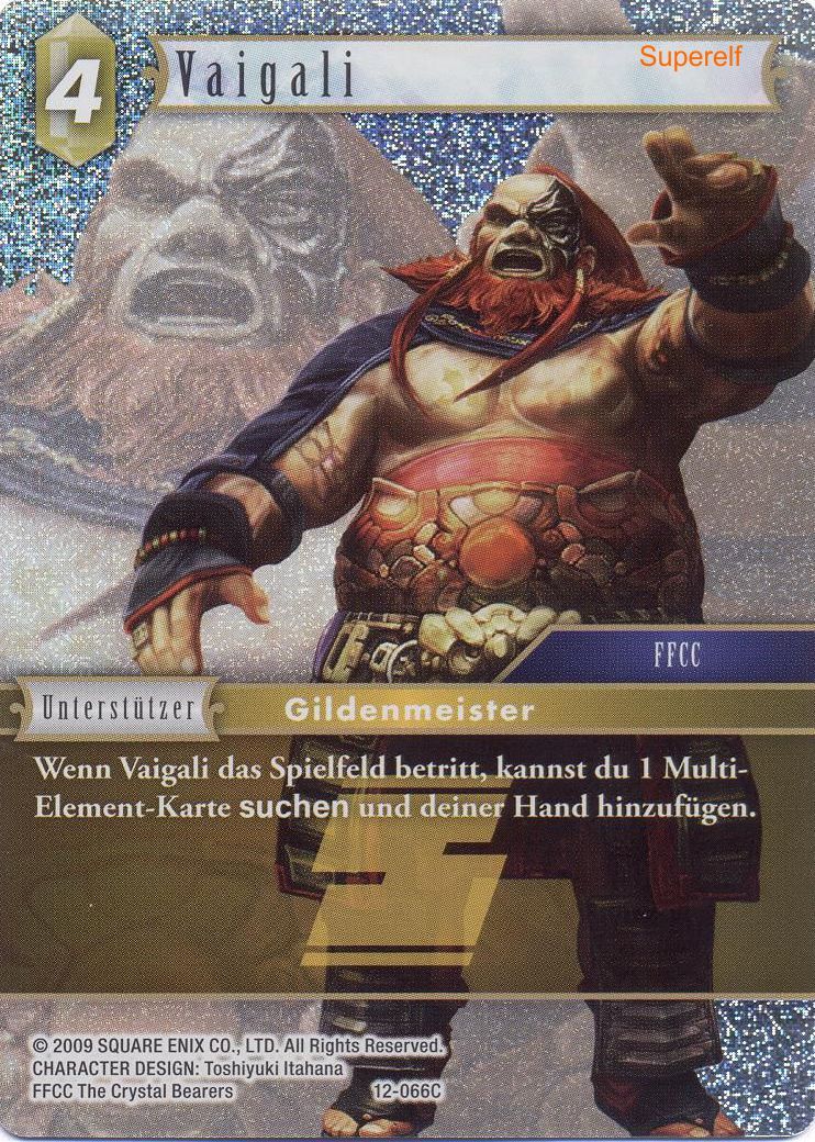 Final Fantasy Opus 12-066 C Vaigali Erde