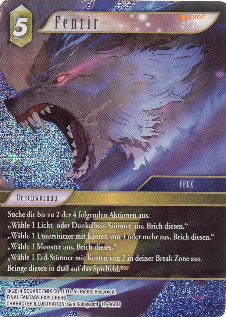 Final Fantasy Opus 12-068 H Fenrir Erde