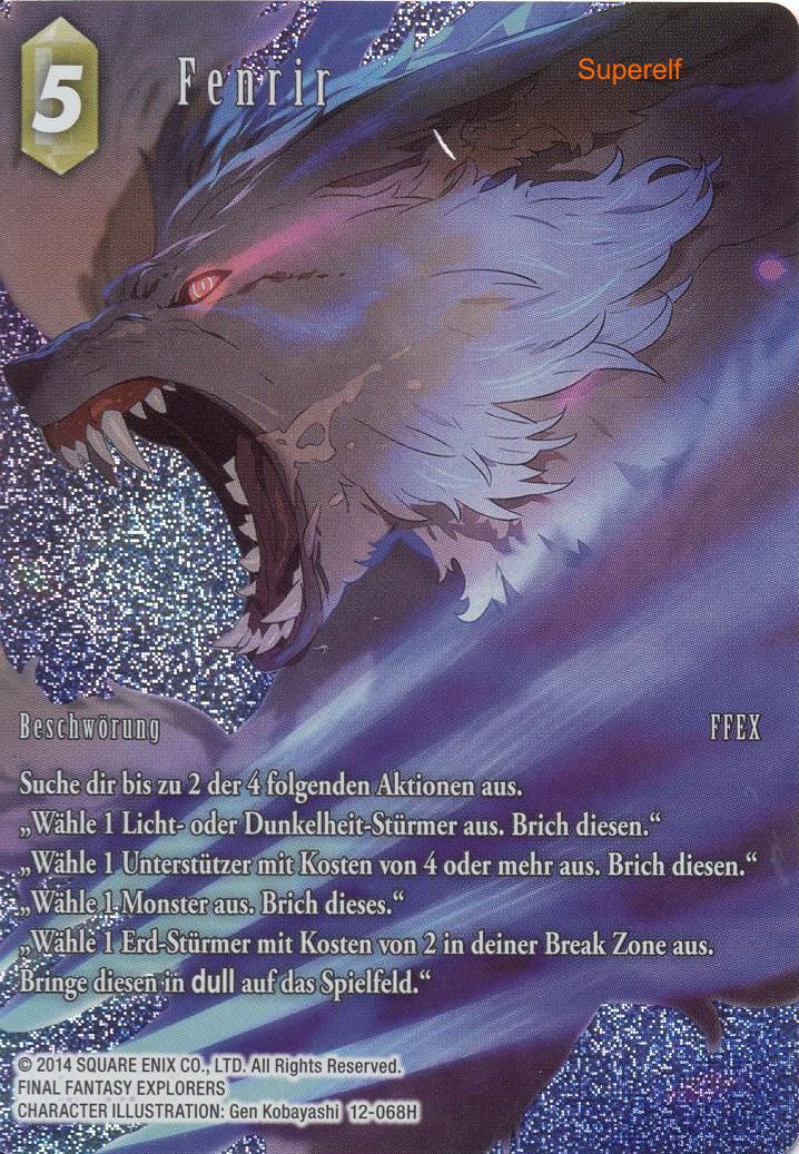 Final Fantasy Opus 12-068 H Fenrir Erde