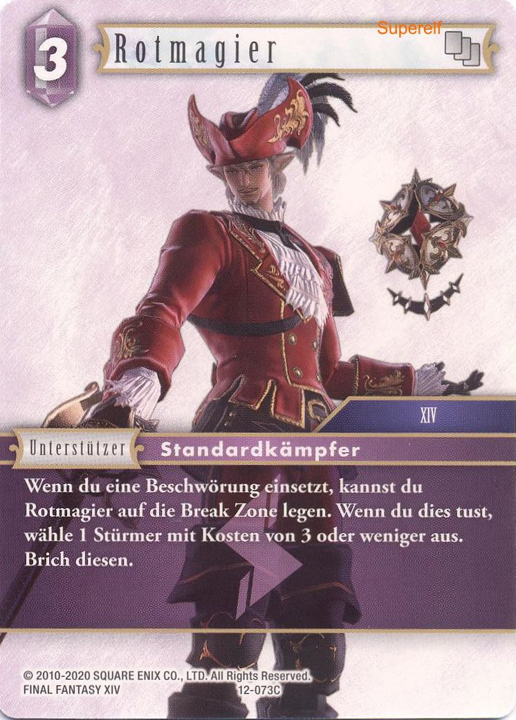 Final Fantasy Opus 12-073 C Rotmagier Blitz