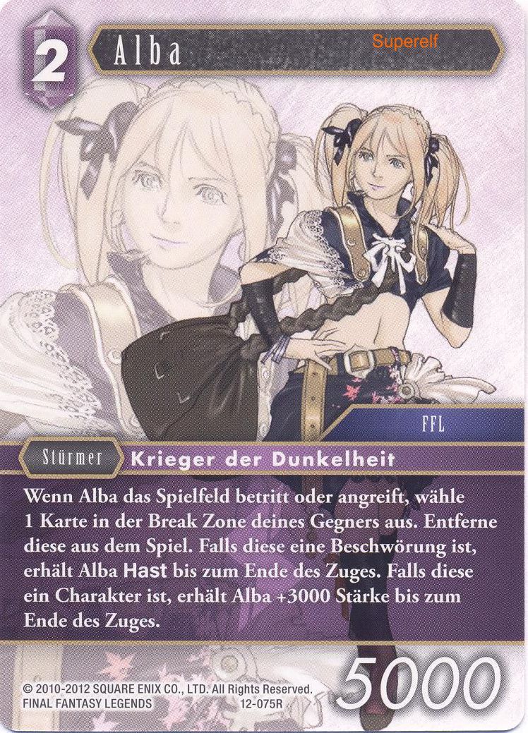 Final Fantasy Opus 12-075 R Alba Blitz