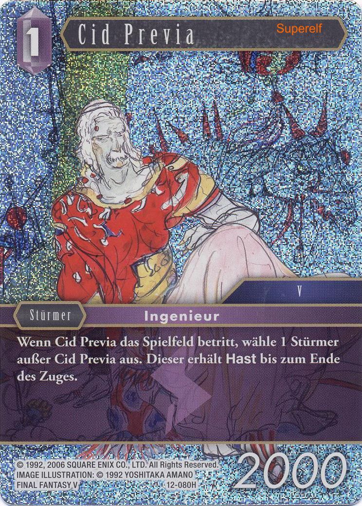 Final Fantasy Opus 12-080 H Cid Previa Blitz