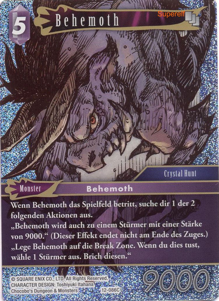 Final Fantasy Opus 12-086 C Behemoth Blitz