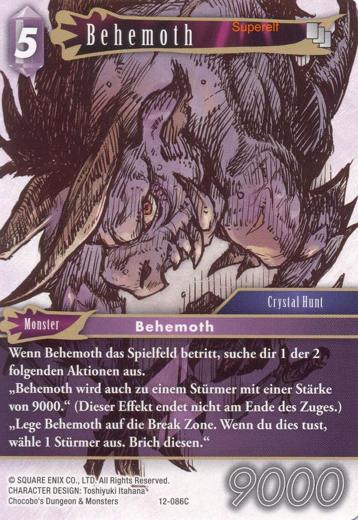Final Fantasy Opus 12-086 C Behemoth Blitz