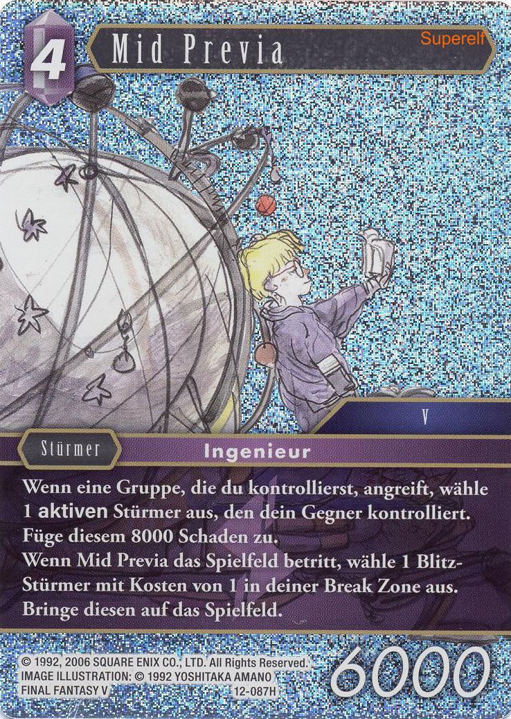 Final Fantasy Opus 12-087 H Mid Previa Blitz