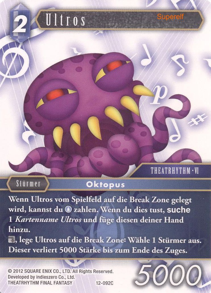 Final Fantasy Opus 12-092 C Ultros Wasser