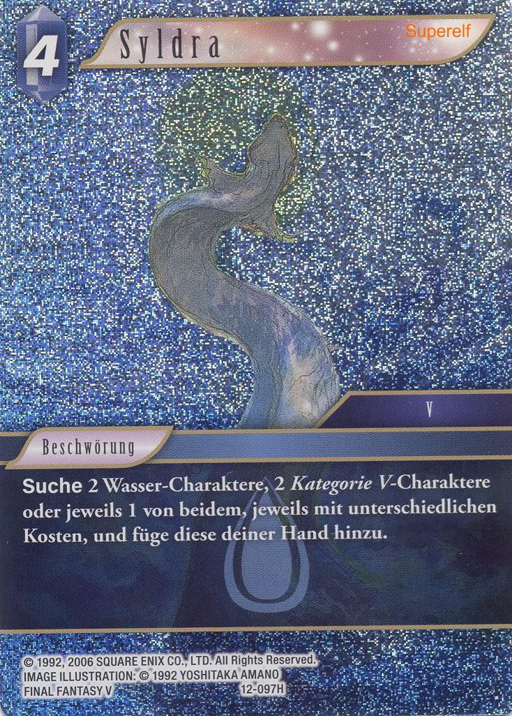 Final Fantasy Opus 12-097 H Syldra Wasser